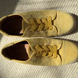 Slip On Yellow Suede Sneakers